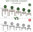 CADANI 5-Pack Metal Plant Stands - Image 3