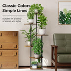 Bamworld Tall Plant Stand Indoor 6 Tier Plant Holder - Image 3
