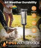 Solar Pathway Lights Outdoor, IP65 Waterproof Auto On/Off Solar Garden Lights - Image 5