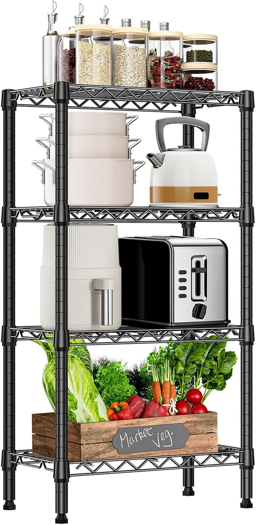 1000 lbs 4 Tier Shelf Metal Storage Shelves Wire Rack Closet Organizers by MEIGAOPLASTICANDMETALHKCOLIMITED