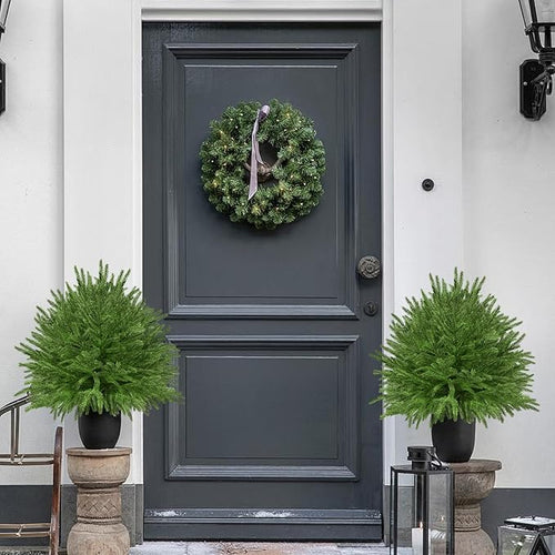 2 Set of 23.6" Artificial Norfolk Tree - Image 2