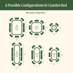 32" Extra Tall Raised Garden Bed Kits, 3.5 x 5 x 2.7ft Raised Planter Box - Image 3