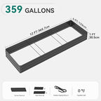YITAHOME 144x48x12 in Galvanized Raised Garden Bed Kit, Large Metal Planter Box - Image 9