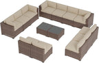 Aoxun Patio Furniture Sets, 14-Piece Outdoor Patio Furniture - Image 9