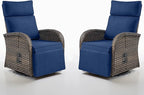 Belord Swivel Outdoor Recliner Chair Set of 2 by Belord