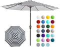 JEAREY 9FT Outdoor Patio Umbrella Outdoor Table Umbrella by JEAREYOutdoorsCollection