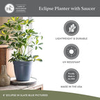 The HC Companies 6 Inch Eclipse Round Planter Pots - Image 4