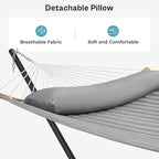SUPERJARE Hammock with Stand, 2 Person Heavy Duty Hammock Frame, Detachable - Image 4