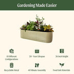 Vego garden 26" Extra Tall Raised Garden Bed Kits, 10 in 1 Modular Raised - Image 2