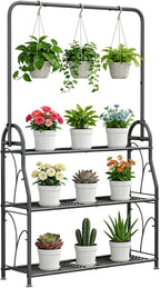 SORCEDAS Plant Stand Indoor Outdoor 3 Tier Tall Corner Hanging Plant Shelf by SpecialYourHome