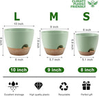 Plant Pots 10/9/8 Inch Self Watering Pots, Plastic Flower Pots, Nursery - Image 3