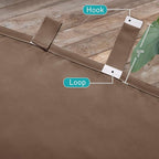 NICETOWN Outdoor Curtainss for Patio Waterproof, Self-Stick Tab Top Blackout - Image 6