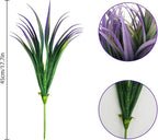 32Pcs Artificial Grass Fake Plants 17.3in Outdoor Plants UV Resistant Faux - Image 5