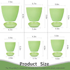 Plant Pots Indoor with Saucers & Drainage - Image 6