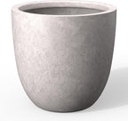 Kante 14 Inch Dia Round Concrete Planter, Indoor Outdoor Large Plant Pot by Kante