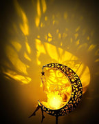 Solar Garden Statues Outdoor Decor, Fairy Moon Figurine Light Stake, - Image 4