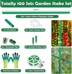 Cludoo 342PCS Garden Stakes Set - Image 2