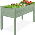 Best Choice Products 48x24x30in Raised Garden Bed, Elevated Wood Planter Box by BestChoiceProducts