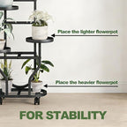 Plant Stand Indoor Outdoor 4 Tier Flower Holder - Image 3