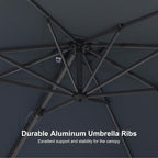 PURPLE LEAF 8' X 8' Patio Umbrella - Image 7
