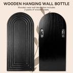 2 Pack Wooden Wall Vase Set, Boho Hanging Planter - Image 5