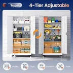 Yizosh Metal Garage Storage Cabinet - Image 5
