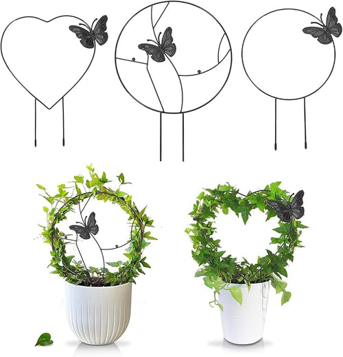 3Pack Trellis for Climbing Plants Indoor, Rust-Proof Trellis for Indoor Potted by DOTFOOT