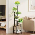 Plant Stand Indoor with Grow Light, 6-Tiered Tall Plant Stand Indoor, Metal - Image 6