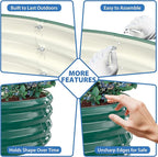 Round Galvanized Raised Garden Bed, Heavy Duty Metal Planter Box - Image 6