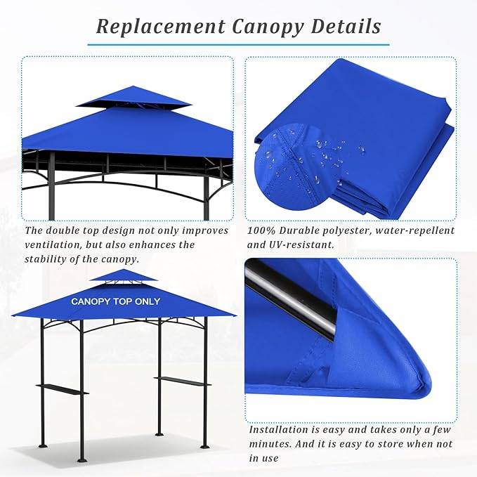 Grill Gazebo Replacement Canopy Top - Image 5