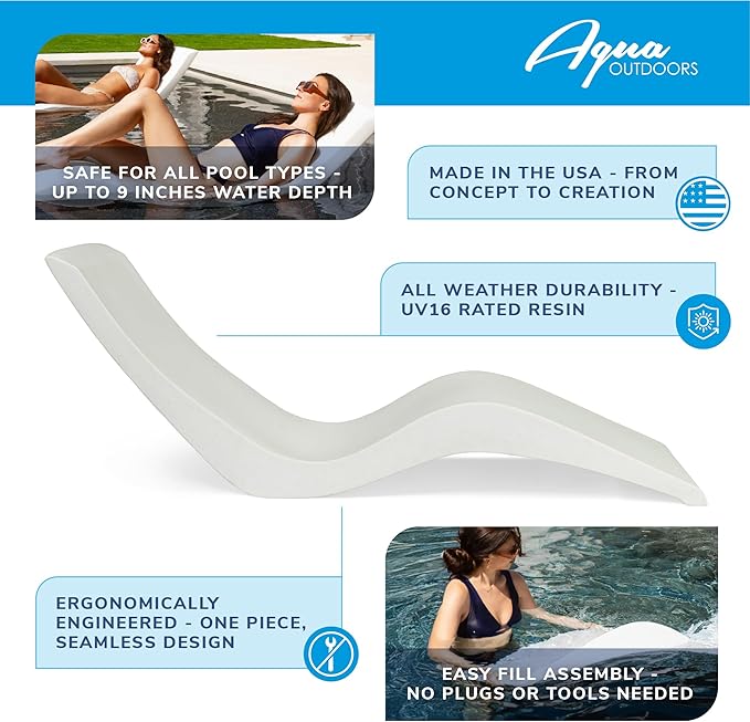 Aqua Outdoors Pool Chaise Lounge Chairs - Image 4