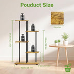 iDavosic.ly 4 Tier Plant Stand Indoor, Tiered Corner Metal Wood Multiple Flower - Image 6