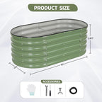 Galvanized Raised Garden Bed Outdoor- 2 Pcs Raised Beds - Image 6