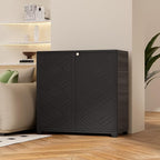 ADDOK Indoor Outdoor Plastic Storage Cabinet 34"x15"x34" - Image 2