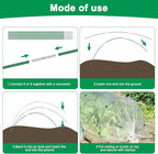 Greenhouse Hoops Grow Tunnel, 10 Sets of 8FT Long Garden Hoops - Image 3