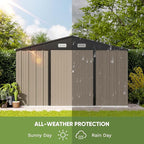 Patiowell 10 x 8 FT Outdoor Storage Shed - Image 5