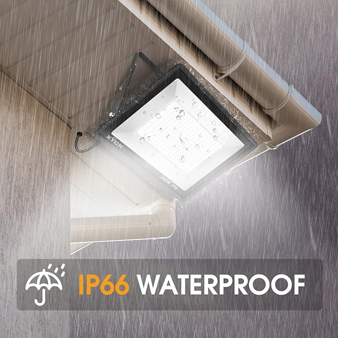 150W LED Flood Light Outdoor, 2 Pack 15500LM Super Bright Security Light - Image 2