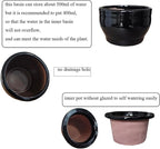 African Violet Pots Self Watering Round Ceramic Violet Pot - Image 5