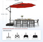 wikiwiki 10ft Patio Umbrella - Image 6