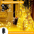 2Pack Each 33Ft 100 LED Fairy Lights Plug in - Image 2