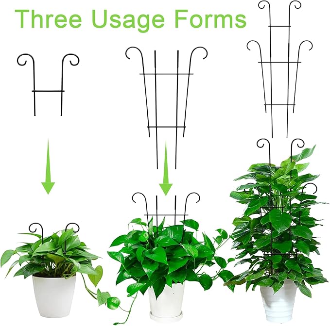 4P Plant Trellis for Potted Plants, Larger 23in Garden Trellis for Climbing - Image 4
