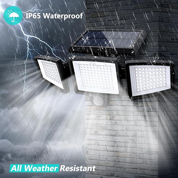 Tuffenough Solar Outdoor Lights 2500LM 210 LED Security Lights - Image 5