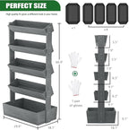 Wooden Vertical Raised Garden Bed, 5 Tier Garden Planters Raised Beds - Image 6