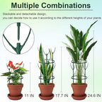 18 Pcs Plant Support Stakes & Plant Cage Support Rings, Plant Supports - Image 3