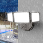 Onforu 75W Flood Lights Outdoor, 7000LM Brightness Security Lights Switch - Image 6