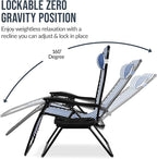 Best Choice Products Set of 2 Extra Wide Adjustable Steel Mesh Zero Gravity - Image 5