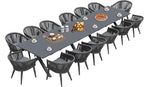 PURPLE LEAF 16 Pieces Outdoor Dining Set by PURPLELEAF