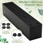 16.1 x 3.2 x 3.5 Inch Long Rectangular Planter Box Window Sill Plant Box Metal - Image 6