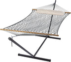 SUNCREAT Rope Hammock with Stand Included, Portable Double Hammock with Soft by SUNCREAT