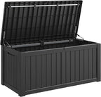 Outdoor Storage Box, Resin Deck Boxes Indoor and outdoor, Waterproof Storage by NBYSGO